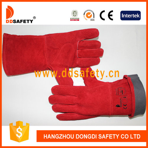 Red welder glove Red welder glove